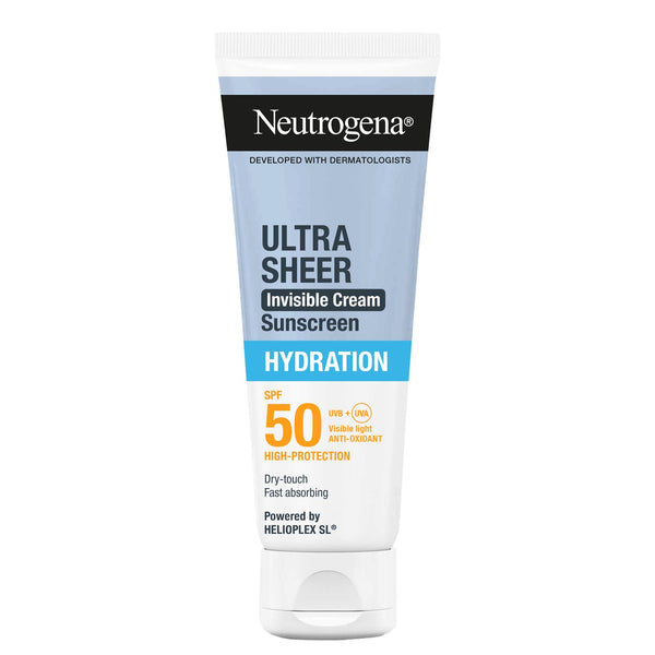 Neutrogena Ultra Sheer Face Sunscreen Cream SPF 50 Niacinamide 50 ml