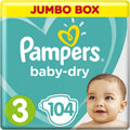 Pampers Active Dry Diapers Size 3 Medium 6-10 kg Jumbo Box 104 Diapers
