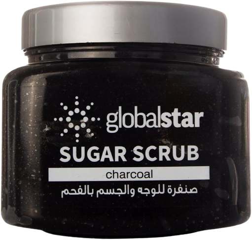 Globalstar Charcoal Sugar Scrub for Face and Body
