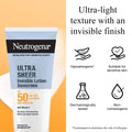 Neutrogena Ultra Sheer Body Sunscreen Lotion SPF 50 Dry-Touch Broad Spectrum 200 ml