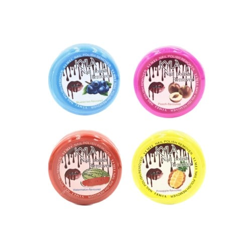 Kayla Nail Polish Remover Wipes, Wet Nail Cleanser, 4 Pieces