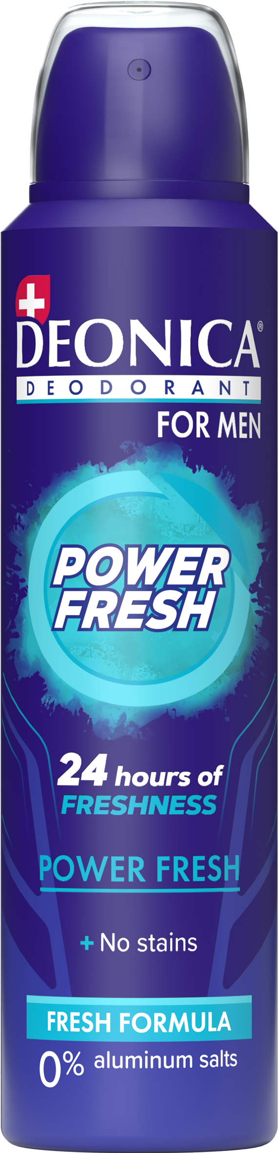 Deonica Power Fresh Vegan Body Deodorant Spray for Men, 24-Hour Freshness, 150 ml