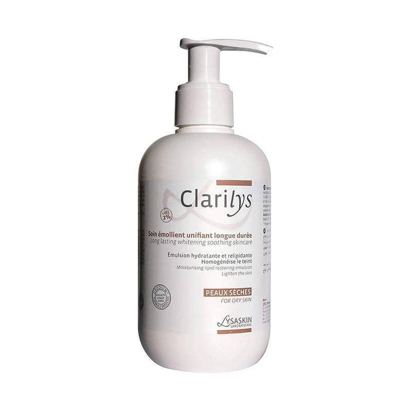 Lysaskin Clarilys Moisturizing Body Emollient Brightening Formula 200 ml