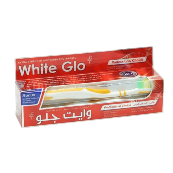 White Glow Professional Choice Fluoride Toothpaste Brightening Formula 150g
