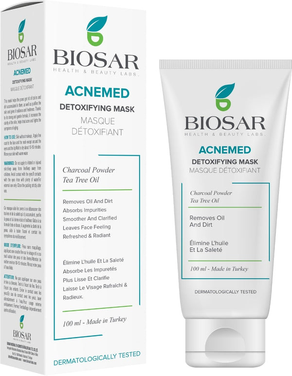BIOSAR Acnemed Detoxifiying Face Mask for Oily Skin, 100 ml