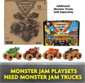 Monster Jam Monster Garage 1:64 Scale Playset with Lights and Sounds, Gold 40th Anniversary Grave Digger Truck