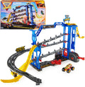 Monster Jam Monster Garage 1:64 Scale Playset with Lights and Sounds, Gold 40th Anniversary Grave Digger Truck