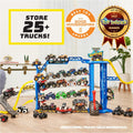 Monster Jam Monster Garage 1:64 Scale Playset with Lights and Sounds, Gold 40th Anniversary Grave Digger Truck