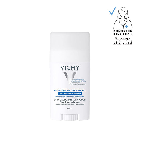 Vichy 24 Hour Mineral Deodorant Stick Aluminum-Free Zinc Ricinoleate 40 ml