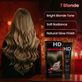 Farcom HD Hair Color Cream Keratin Amino Acids Blonde No. 7