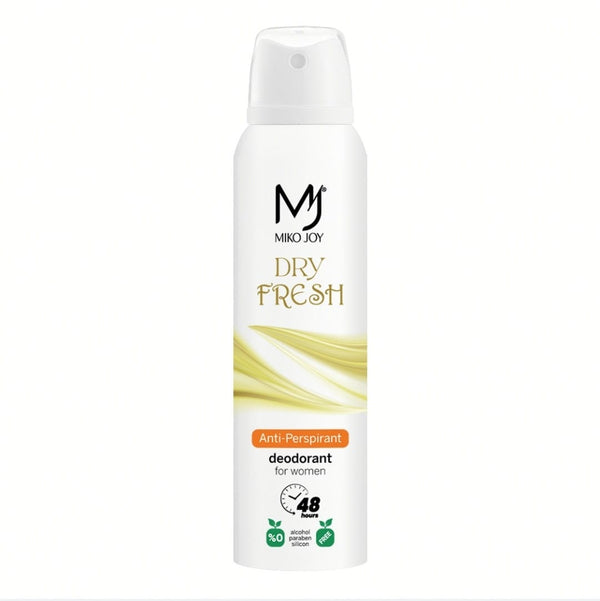 Mikojoy Dry Fresh Deodorant Spray Odor Control Feminine Freshness 150 ml