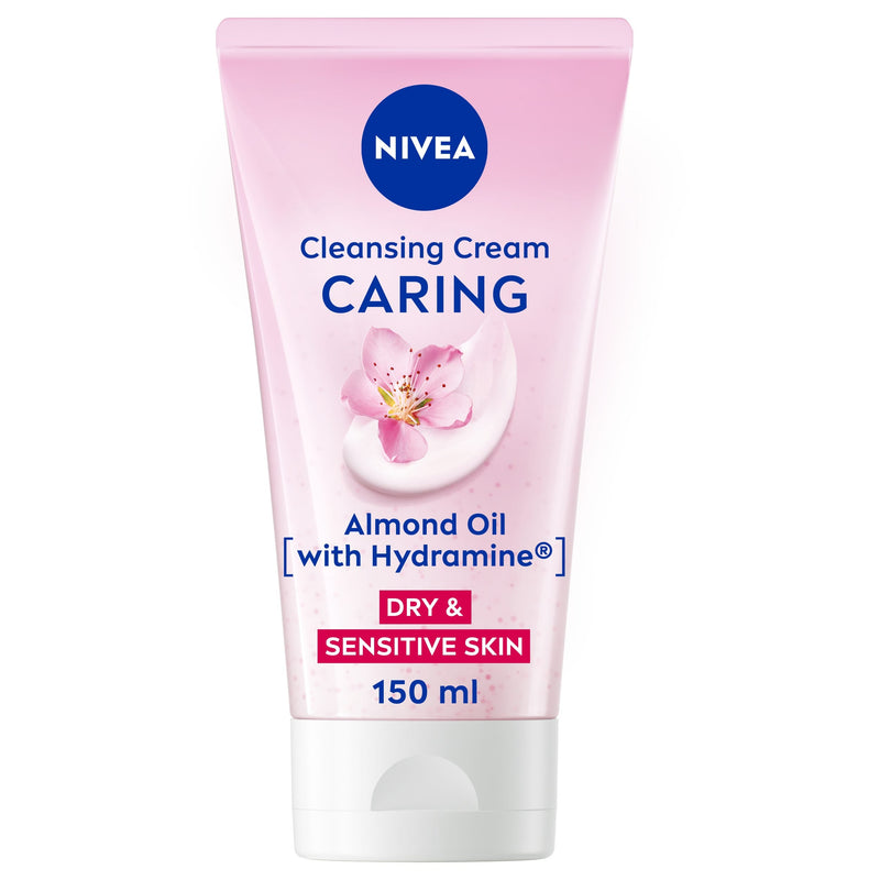 Nivea Gentle Cleansing Face Wash Liquid with Almond Oil and Hydra IQ for Dry Sensitive Skin 150ml