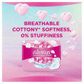 Always Cotton Maxi Thick Long Sanitary Pads with Wings, Sensitive Skin, 10 Pads