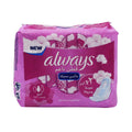 Always Cotton Maxi Thick Long Sanitary Pads with Wings, Sensitive Skin, 10 Pads