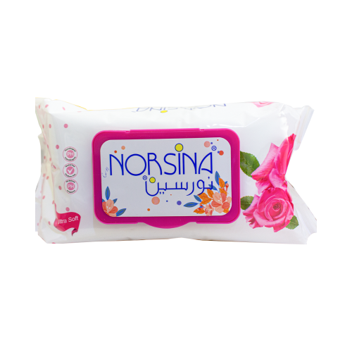 Nourseen Rose Wet Wipes Refreshing Scent, 120 Wipes