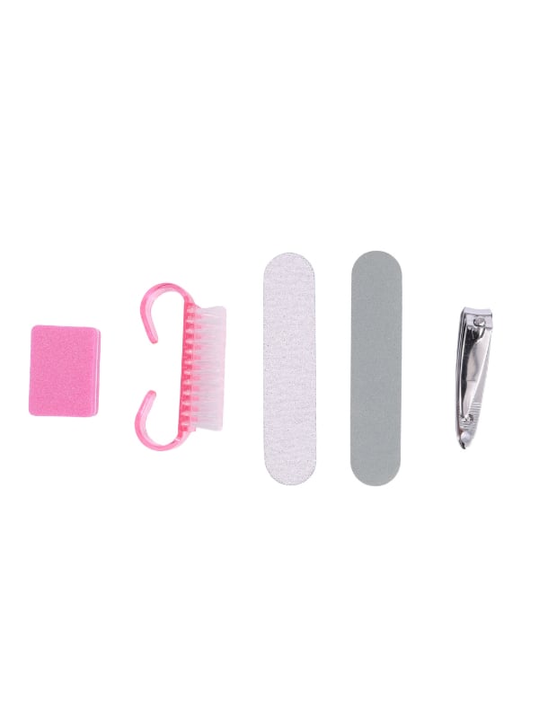 Salon System Nail Care Kit with Files, Clipper, Cleaning Brush and Buffer