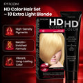 Farcom HD Hair Color Cream Extra Light Blonde No. 10 Keratin Amino Acids