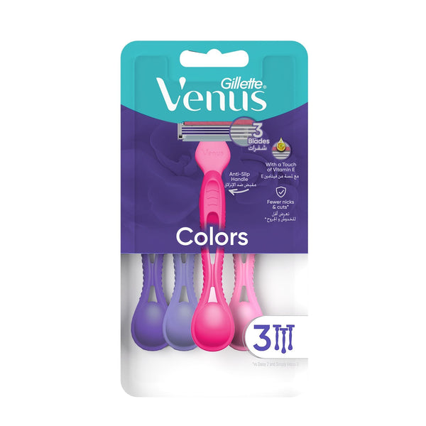 Gillette Venus Simply Plus Disposable Razors Skin Protective Microfins, 3 Count