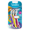 Gillette Venus Simply Plus Disposable Razors Skin Protective Microfins, 3 Count