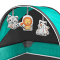 Lionelo Sven Plus 2-in-1 Travel Bed Playpen with Mosquito Net and Changing Table, Turquoise Blue