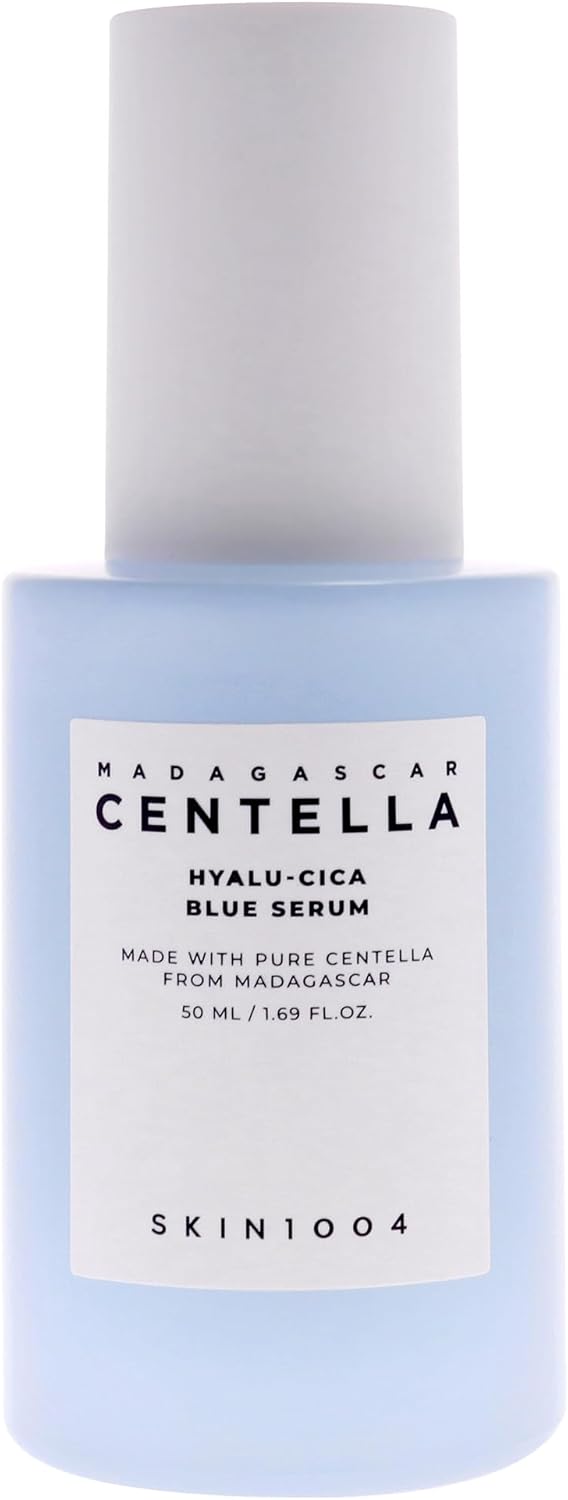 SKIN1004 Madagascar Centella Hyalu-Cica Blue Serum, Hydrating Hyaluronic Acid & Centella, 50 ml