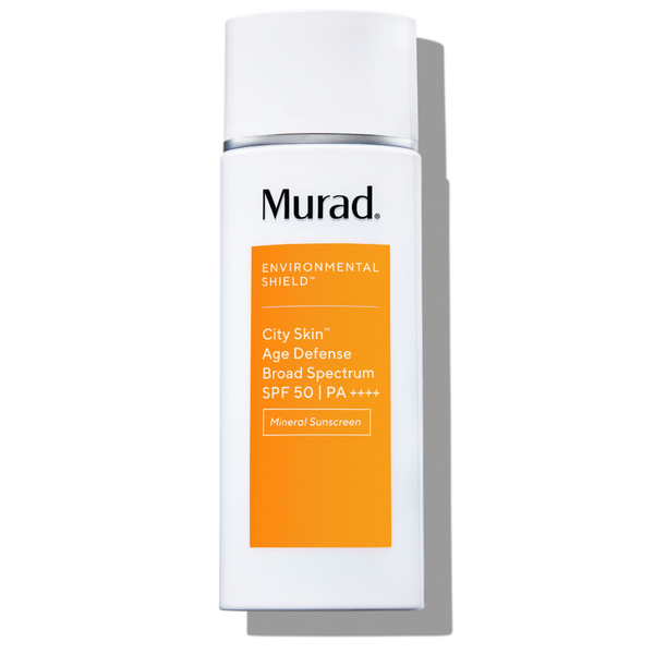 Murad E-Shield City Skin SPF 50 PA++++ Mineral Face Sunscreen Cream, Vitamin C, Peach Tint, 50 ml