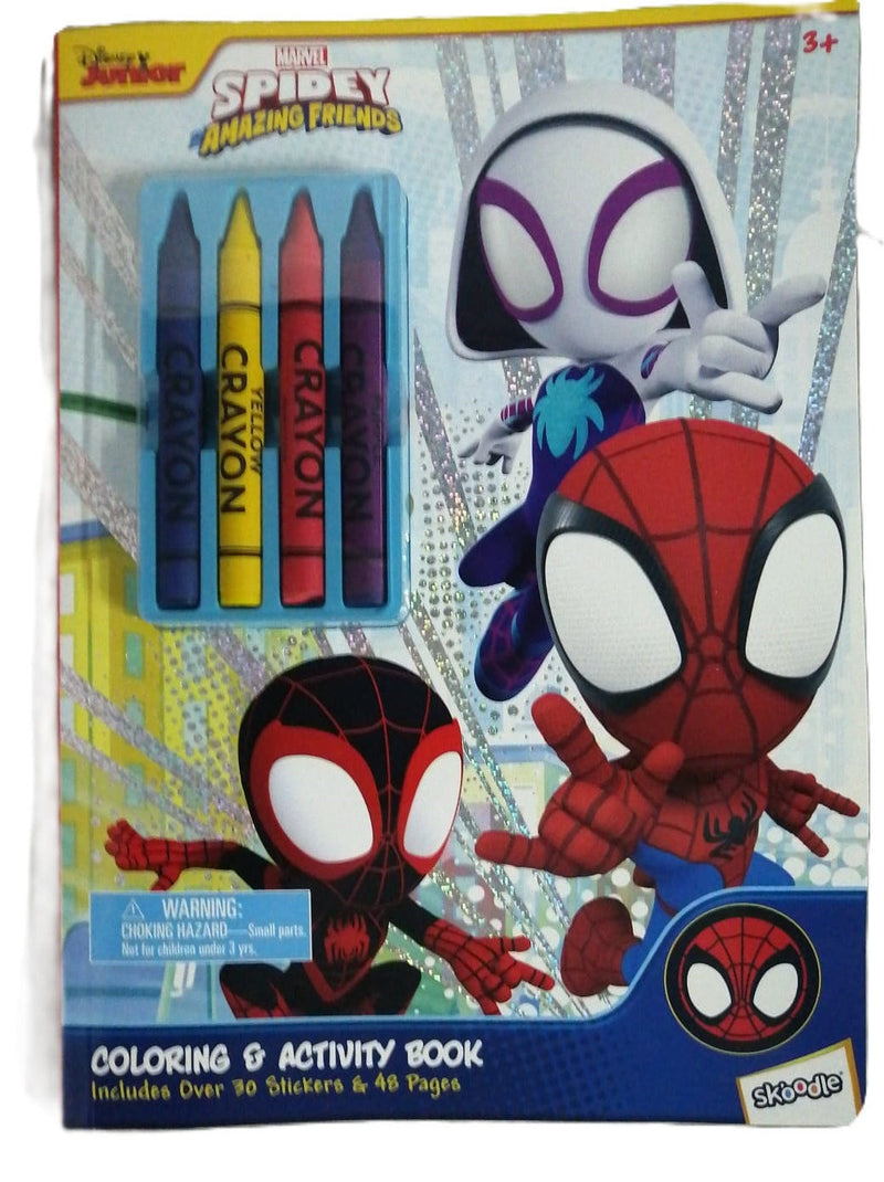 Marvel Spidey and His Amazing Friends Coloring Activity Book with Crayons and Stickers