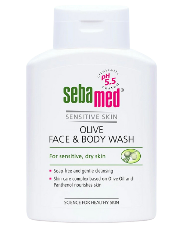 Sebamed Body Wash Olive Liquid Face & Body Cleanser 200 ml