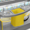 Lionelo Sven Plus 2-in-1 Travel Bed Playpen with Mosquito Net and Changing Table, Yellow
