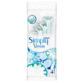 Gillette Venus Simply Venus Disposable Women's Razors 2-Blade MoistureRich Strip 4 Count