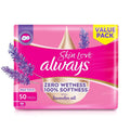 Always Breathable Soft Maxi Sanitary Pads with Wings, Large, 50 Pads