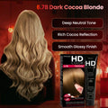 Farcom HD Hair Color Cream Dark Cocoa 6.78 Keratin Amino Acids High-Density Pigments