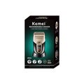 Kemei KM-3209 Rechargeable Facial Hair Trimmer, Floating Head, Stainless Steel Blade, Cordless Grooming Tool