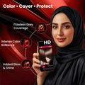 Farcom HD Hair Color Cream Keratin Amino Acids Chocolate 6.88