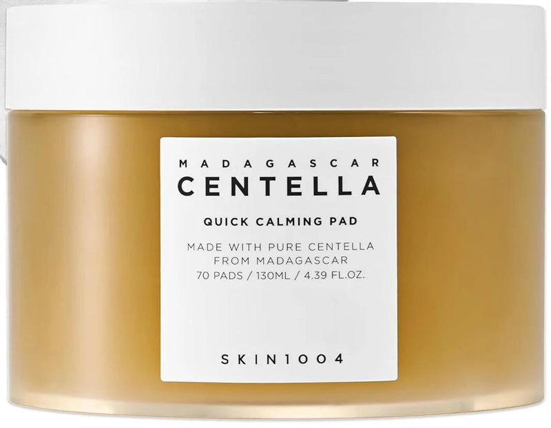 SKIN1004 Madagascar Centella Quick Calming Toner Pads with Centella Asiatica, 70 Pads