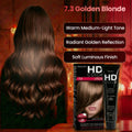 Farcom HD Hair Color Cream 7.3 Golden Blonde with Keratin Amino Acids