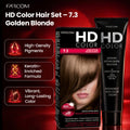 Farcom HD Hair Color Cream 7.3 Golden Blonde with Keratin Amino Acids