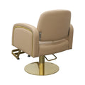 Salon System Ladies Hydraulic Hair Styling Chair Beige Gold Base Model G8268