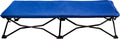 Regalo My Cot Portable Toddler Bed, Foldable Waterproof Nylon, Blue, 48 Inch