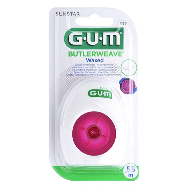 GUM Butlerweave Waxed Dental Floss 55 m