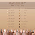 Beauty Creations Stay Flawless Liquid Foundation Natural Finish Vitamin E Shade 3.6