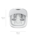 Medisana FS 886 Foldable Foot Spa Grey, Bubble and Vibration Massage, Water Warm-Up