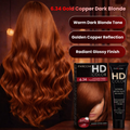 Farcom HD Hair Color Cream Dark Golden Copper 6.34 Keratin Amino Acids