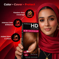 Farcom HD Hair Color Cream Dark Golden Copper 6.34 Keratin Amino Acids