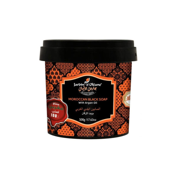 Jardin d'Oleane Moroccan Black Soap with Argan Oil 500 g