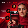 Farcom HD Hair Color Cream Keratin Amino Acids Intense Dark Red Blonde 6.65