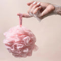 EcoTools Delicate EcoPouf Bath Sponge Recycled Netting Pink Punch 1 Count