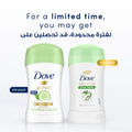 Dove Cucumber & Green Tea Antiperspirant Deodorant Stick Sweat Protection 40g