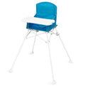 Regalo My Portable High Chair with Tray, Foldable Blue Feeding Chair