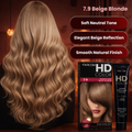 Farcom HD Hair Color Cream Beige Blonde 7.9 Keratin Amino Acids High-Density Pigments